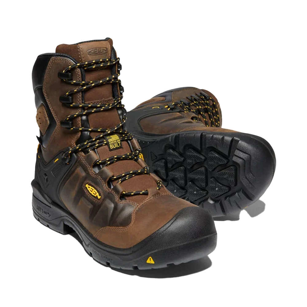 Keen Men's Dover 8 Inch Insulated Waterproof Work Boots with Carbon-Fiber Toe from Columbia Safety